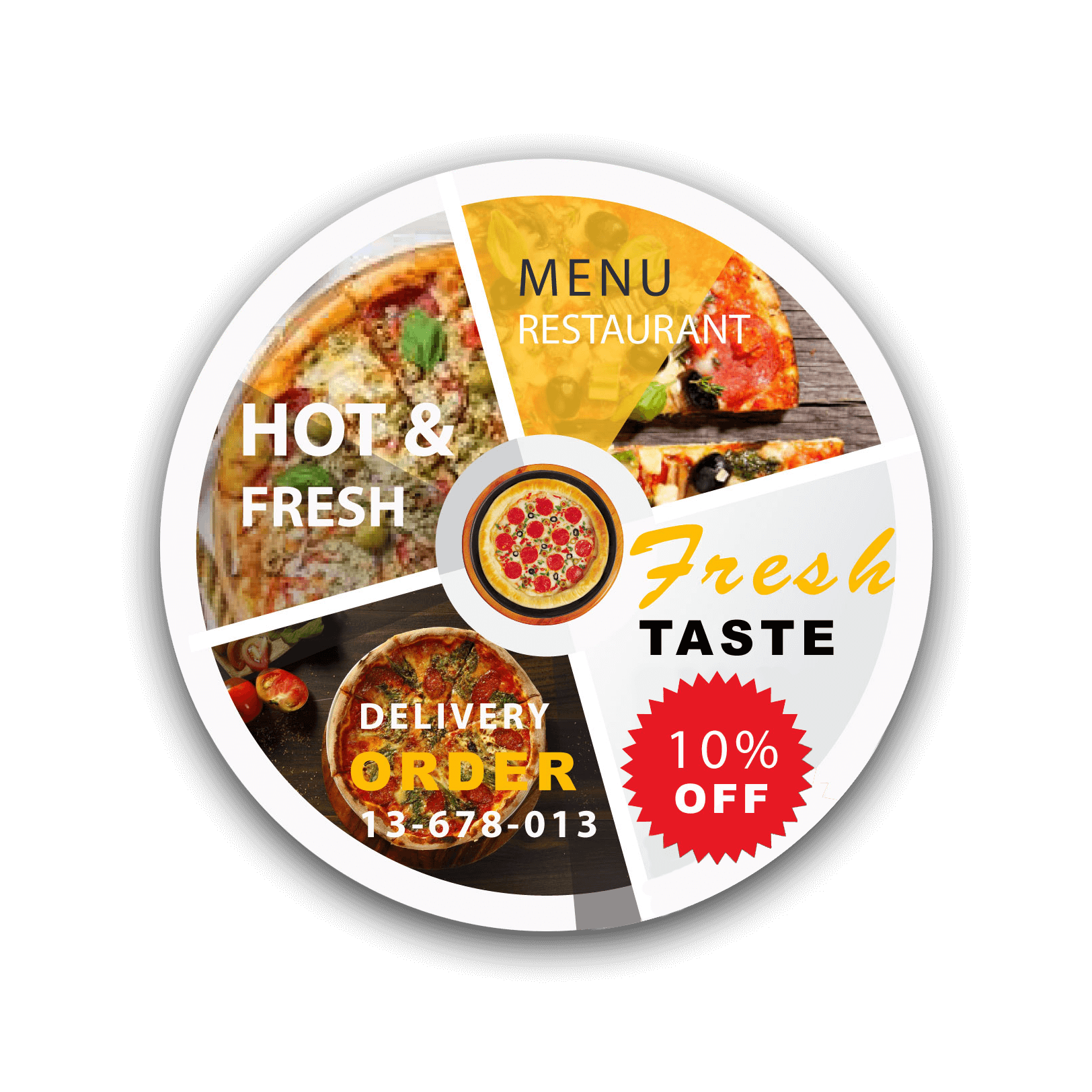 pizza business card