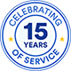 celebrating 15 years of service